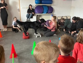 Děti z MŠ na veterině