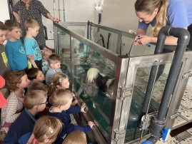 Děti z MŠ na veterině